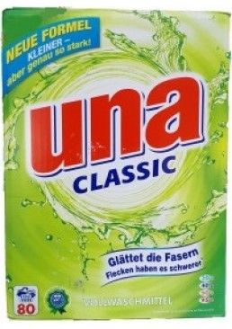 Порошок для прання білизни Una Classic універсальний, 6 кг (80 прань)